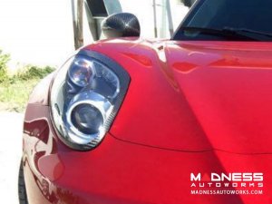 Alfa Romeo 4C Carbon Fiber Headlight Trim Set